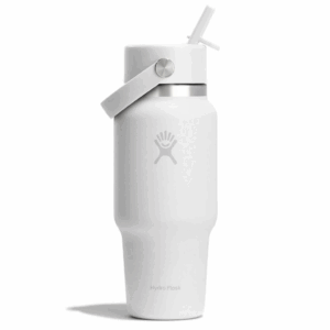 HYDRO FLASK - 24 OZ WIDE FLEX STRAW TRAVEL BOTTLE-WHITE