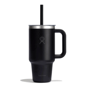 32 OZ TRAVEL TUMBLER CLEAR LID-BLACK
