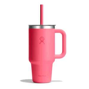 32 OZ TRAVEL TUMBLER CLEAR LID-POPSTAR PINK