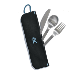 HYDRO FLASK - FLATWARE SET STAINLESS POUCH BLACK